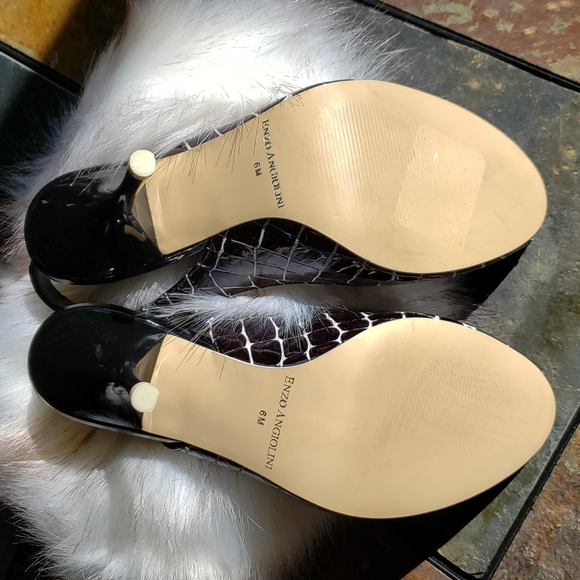 NWOT - ENZO ANGIOLNI, open toe-pump 👠 size 6 - Picture 9 of 9